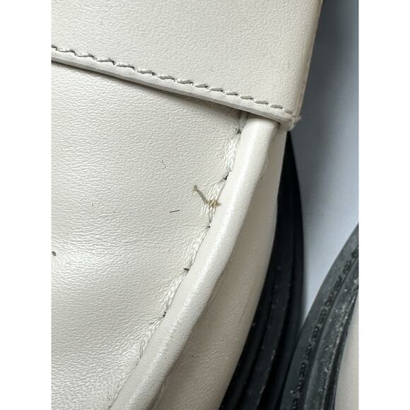 Michael Kors Women's Rocco Slip-On Platform Heeled Loafer, Light Cream, 8.5 Lug - Picture 12 of 13